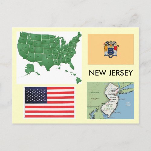 New Jersey USA Postcard