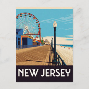 New Jersey USA Shore Towns And Northeast Travel 🌊 Postcard