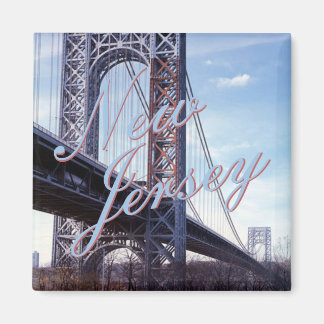 New Jersey USA State Souvenir Fridge Magnet