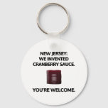 New Jersey: We invented cranberry sauce. Keychain