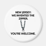 New Jersey: We invented the zipper. Magnet