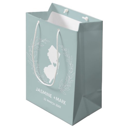 New Jersey wedding favors custom Medium Gift Bag