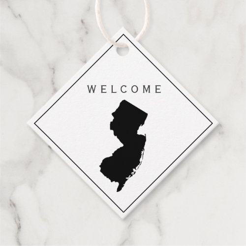 New Jersey Welcome Bag Gift Tag Wedding Weekend