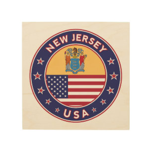 New Jersey Wood Wall Art