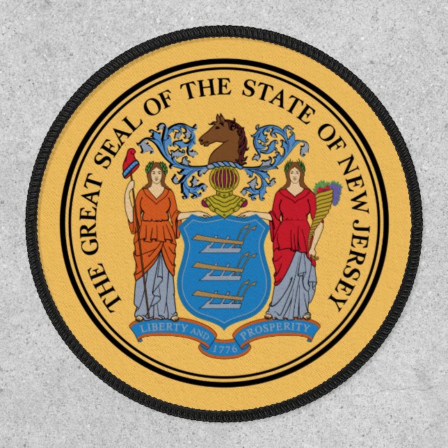 New Jerseyan Seal, Seal of New Jersey Patch (Front)