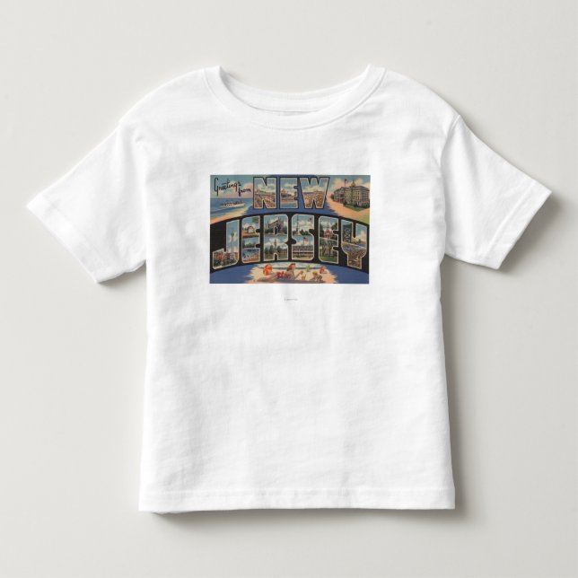 New JerseyLarge Letter ScenesNew Jersey Toddler T-shirt (Front)