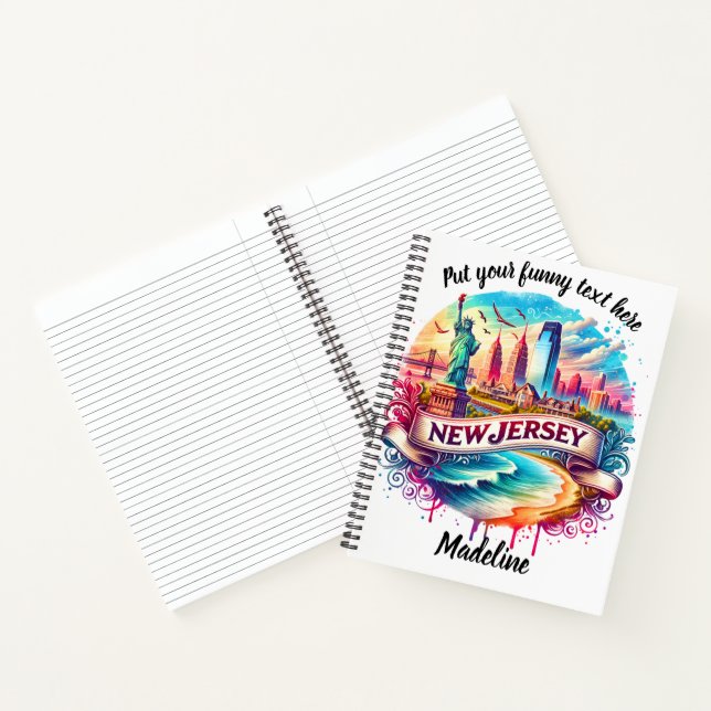 New Jersey's stunning skyline visual Notebook (Inside)