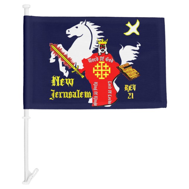New Jerusalem Car Flag (Front)