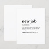 New Job Definition – Funny Motivational Typography (Front/Back)