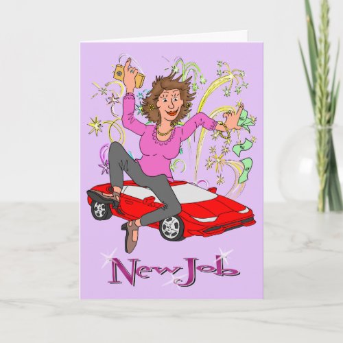 New Job For Female Card