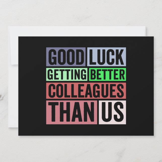 New Job Funny | Farewell Coworker Leaving | Good L Announcement (Front)