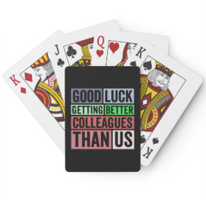 New Job Funny | Farewell Coworker Leaving | Good L Poker Cards