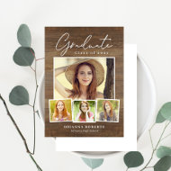 New Journey Rustic Graduation Invitation