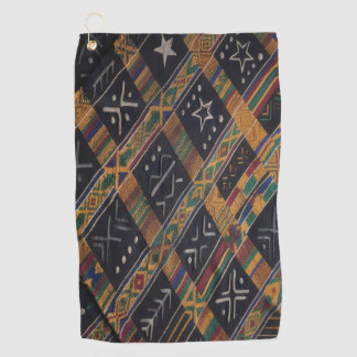 (NEW) Kente strip-weaving mudcloth Golf Towel
