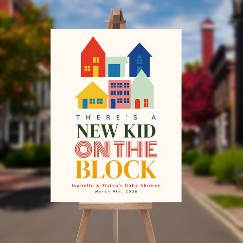 New Kid On The Block 6 Neutral Homes Baby Shower Foam Board