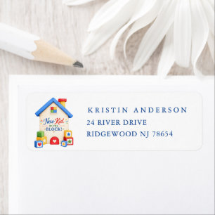 New Kid on the Block Address Label
