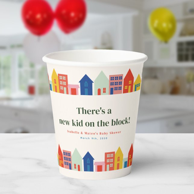 New Kid On The Block Neighborhood Baby Shower Paper Cups (Creator Uploaded)