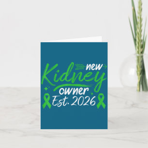New kidney owner 2026 kidney transplant survivor  card