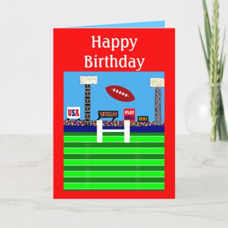 New Kids Football Happy Birthday Party Card Gift