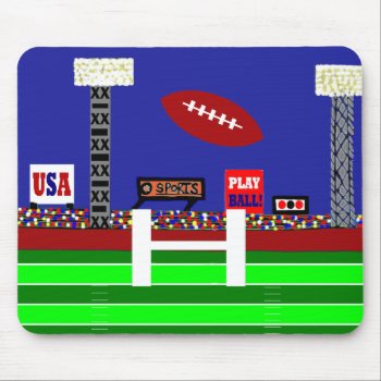 New Kids Football Mousepad Gift by kidssportsfunstuff at Zazzle