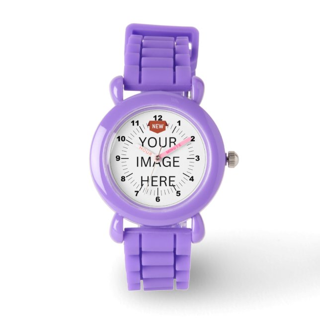NEW! Kid's Red Glitter Strap Watch (Front)