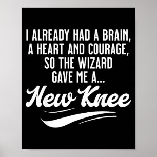 New Knee Funny Wizard Knee Replacement Surgery Rec Poster