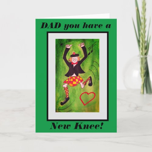 New Knee Highland dancer card Dad