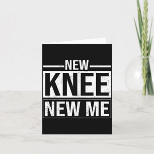 New Knee New Me Funny Knee Replacement Surgery Rec Card