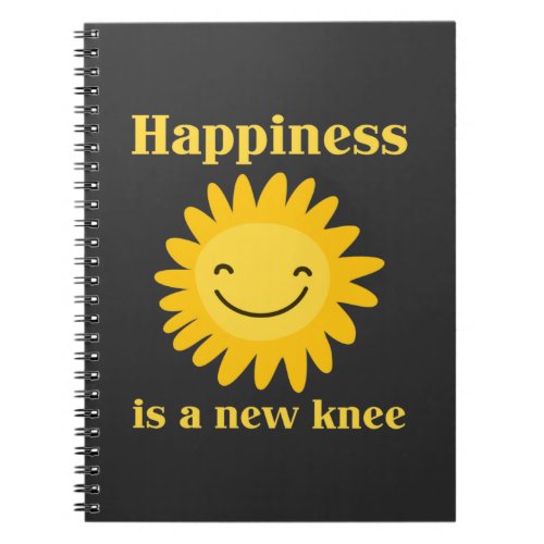New Knee Replacement Funny Surgery Recovery Gift Notebook