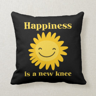 New Knee Replacement Funny Surgery Recovery Gift Throw Pillow
