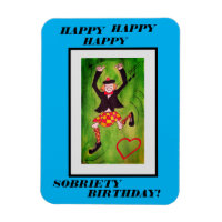 New Knees Highland dancer sobriety birthday card