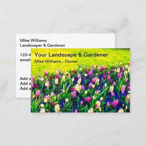New Landscaping And Gardener Business Cards