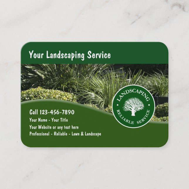 New Landscaping Business Cards (Front)