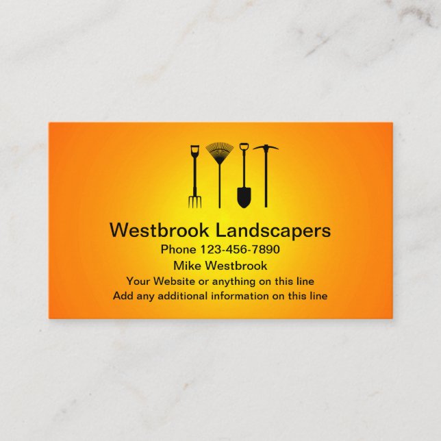 New Landscaping Business Cards Design (Front)
