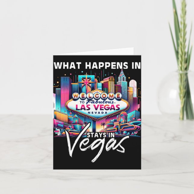 New Las Vegas Love Baby For Holidays In Las Vegas  Card (Front)
