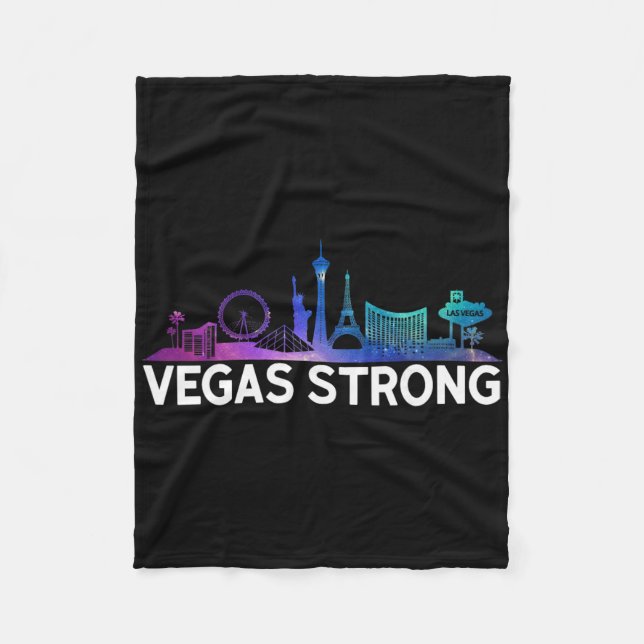 New Las Vegas Strong For Men, Women And Youth  Fleece Blanket (Front)