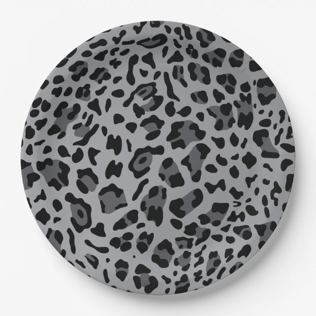 New Leopard Texture 11 Paper Plates (Front)