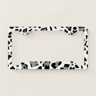 New Leopard Texture 4 License Plate Frame