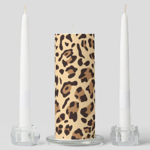 New Leopard Texture 6 Unity Candle Set
