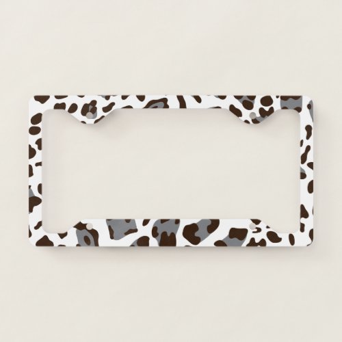 New Leopard Texture 7 License Plate Frame