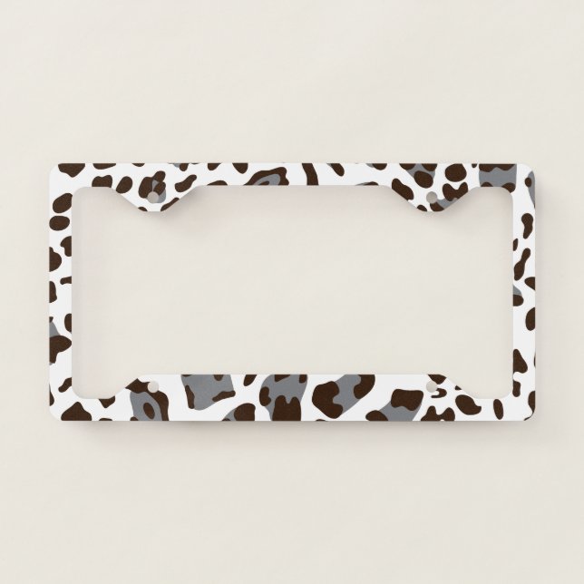 New Leopard Texture 7 License Plate Frame (Front)