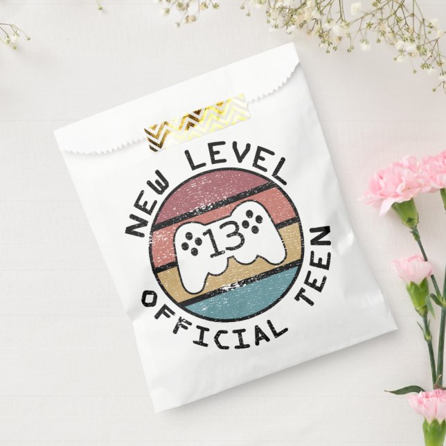 New Level 13 Official Teen - Geeky Birthday Favor Bag (Sealed)