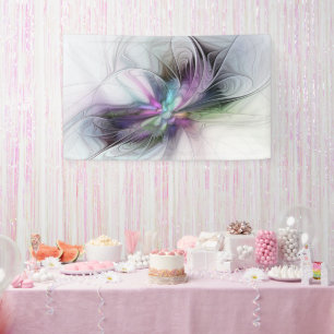 New Life, Colorful Abstract Fractal Art Fantasy Banner