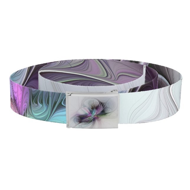 New Life, Colorful Abstract Fractal Art Fantasy Belt (Coil)