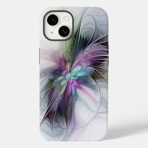 New Life Colorful Abstract Fractal Art Fantasy Case_Mate iPhone 14 Case