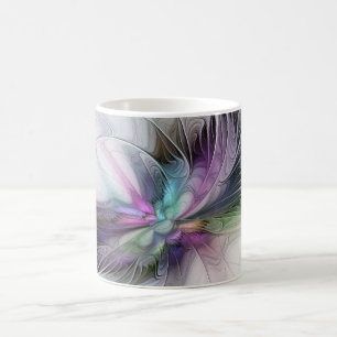 New Life, Colorful Abstract Fractal Art Fantasy Coffee Mug
