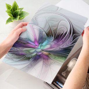 New Life, Colorful Abstract Fractal Art Fantasy Envelope Mailers