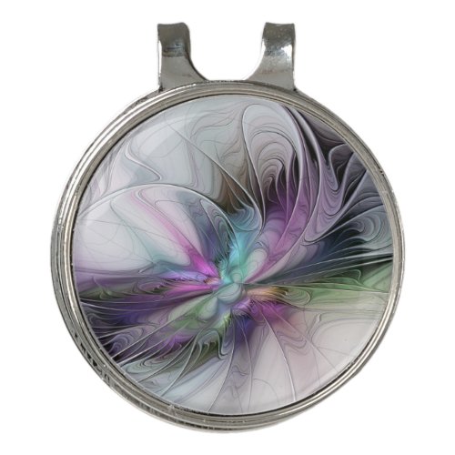 New Life Colorful Abstract Fractal Art Fantasy Golf Hat Clip