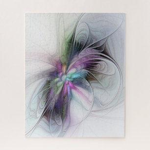 New Life, Colorful Abstract Fractal Art Fantasy Jigsaw Puzzle