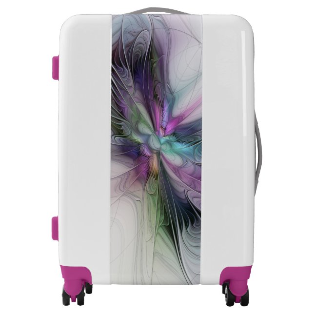 New Life, Colorful Abstract Fractal Art Fantasy Luggage (Front)